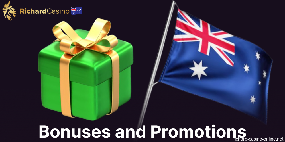 Richard Casino bpnuses and promotions available for players from Australia