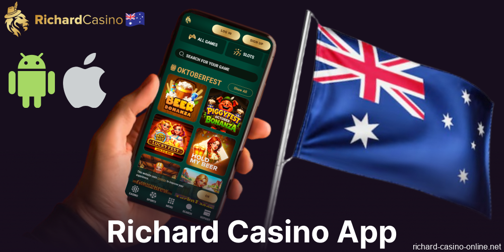 Richard Casino for Android and iOS available for players from Australia